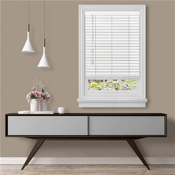 Cordless Room Darkening Plantation Blind-35 Inch Width 64 Inch Length 2